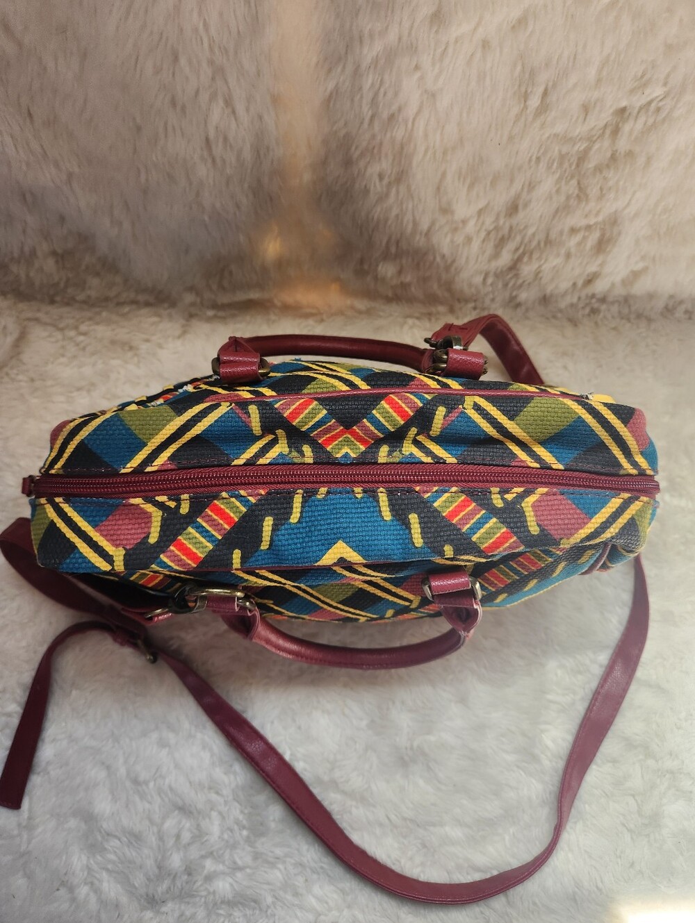 Disney Parks Mary Poppins Returns Woven Tapestry Carpet Bag Crossbody Satchel - Picture 3 of 13
